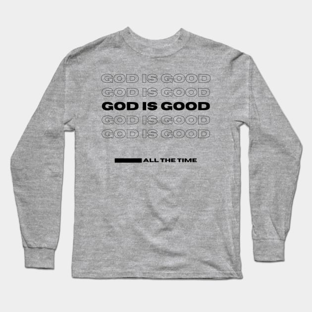 God Is Good-Thank You-Dark Long Sleeve T-Shirt by TeeTrafik